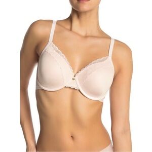 Natori Refined Contour Lace Bra Underwire Pale Pink Size 38DD